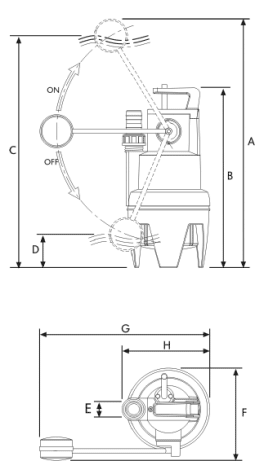 Погружные одноступенчатые насосы c вертикальным нагнетательным патрубком Vigilex 300M A