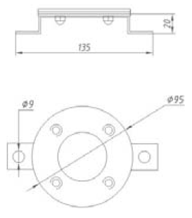 Анкер крепления для стеновых поручней Арт.: AT-10.05