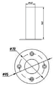 Анкер крепления для лестниц Арт.:АТ-10.06