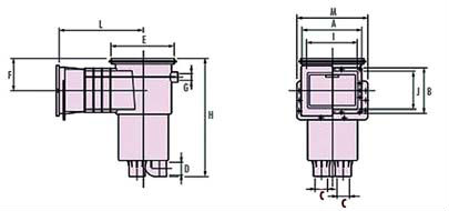 Скиммер для пленочного бассейна Артикул: Е-011