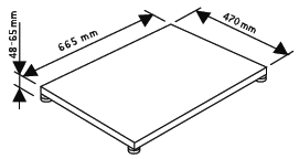 Защитное основание для дровяной печи Legend WL100 Harvia