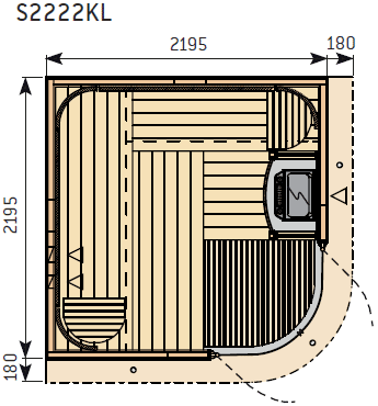 Сауна Rondium S2222KL