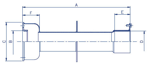 Закладные трубы из нержавеющей стали Арт. 00344, 00345