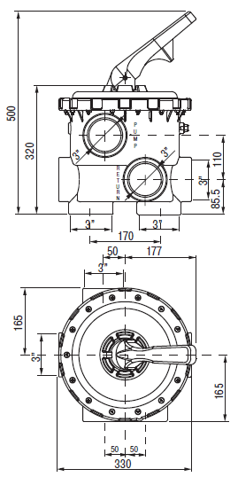3” многопозиционный вентиль – Magnum Арт. 28515