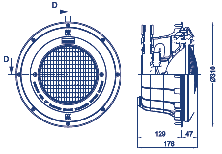 Светильники с защитой панелей для панельных бассейнов Арт. 23670 23671 31112 31113