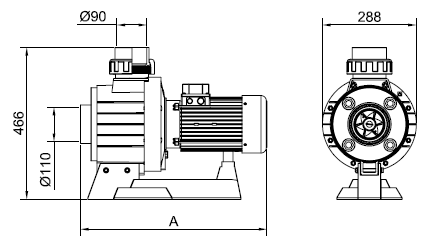 Насос с вертикальной подачей для противоточного оборудования Арт. 28566, 28568, 30774