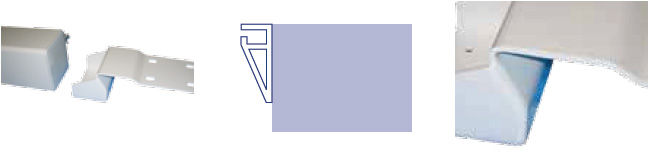 Поперечная балка установлена для вертикального профиля направляющей