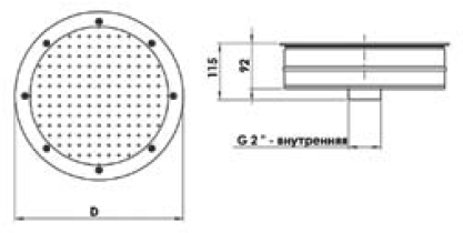 Плато аэромассажные из нержавеющей стали аквасектор