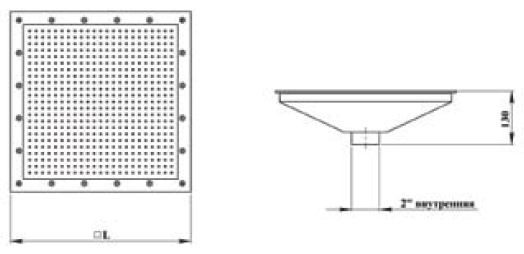 Плато аэромассажные из нержавеющей стали аквасектор