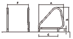 Поручни для выхода из бассейна Арт. 6601