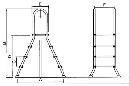 Лестница для сборно-разборных бассейнов Арт. 9905