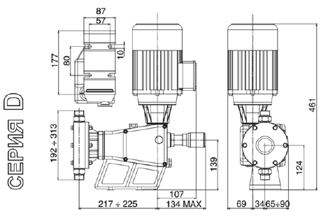 ПРОМЫШЛЕННЫЕ ДОЗИРОВОЧНЫЕ НАСОСЫ «D»