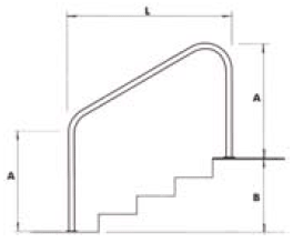 Поручни для выхода из бассейна Арт.: 00037