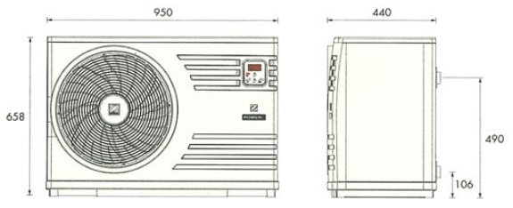 Тепловые насосы для подогрева воды “Powerpac” Арт.: W20POWERPAC1M, W20POWERPAC2M, W20POWERPAC3M
