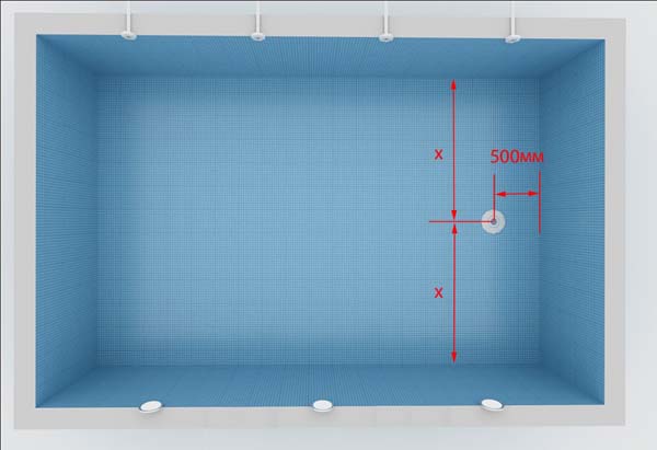 Использование донного слива для плавательного бассейна и СПА