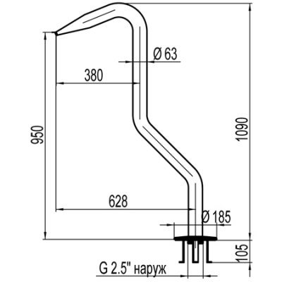 Размер ВОДОПАД АНАКОНДА 15 куб.м/час модель АС 01.003