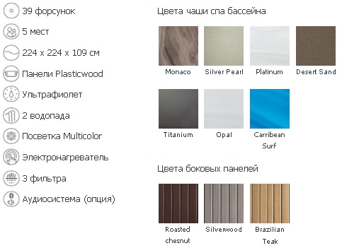 Jacuzzi J-465 комплектация