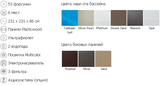 Jacuzzi J-585 53 комплектация