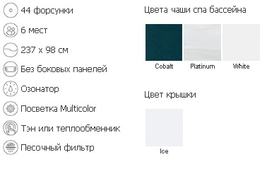 Гидромассажный спа бассейн Jacuzzi Alimia Professional комплектация
