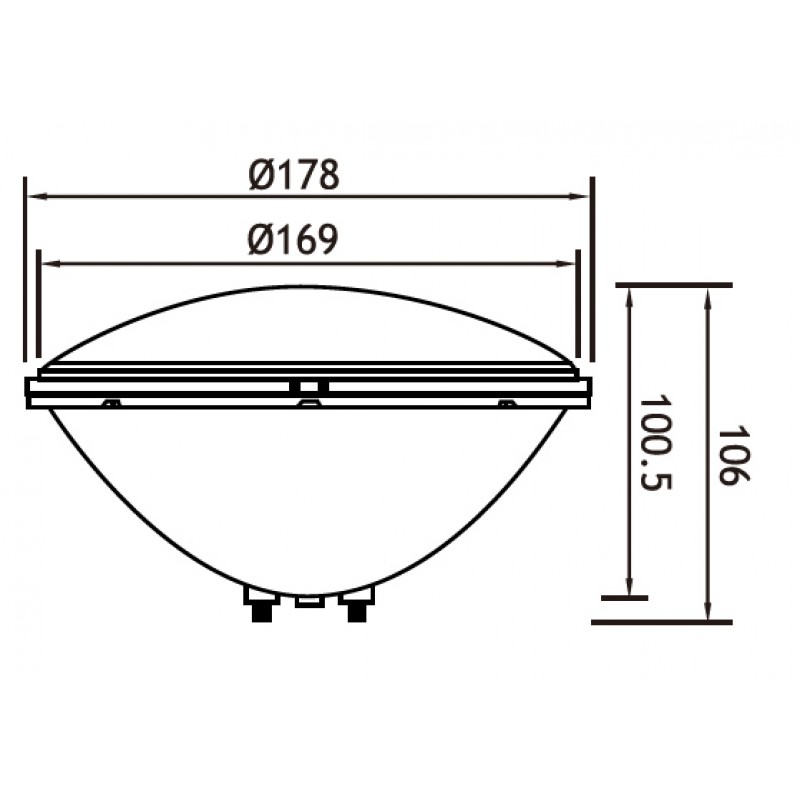 Лампа светодиодная белого свечения PAR56 24 Вт, 12В AC POOL KING/PAR-LED24LB/