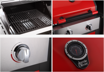 JAMIE OLIVER Газовый гриль BBQ HOME, красный