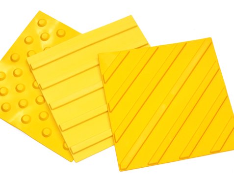 Тактильная плитка ПВХ диагональ 500х500 для бассейнов