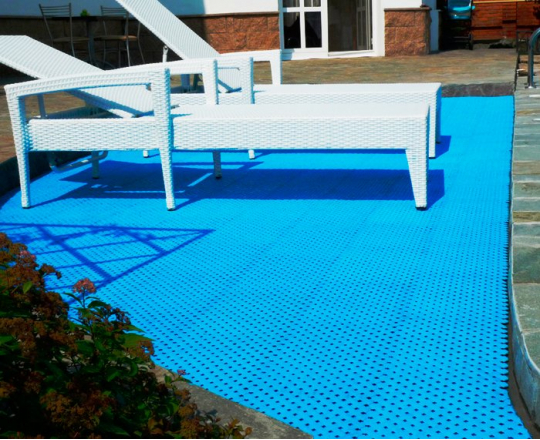 Дренажное модульное покрытие Aqua желтая Размер 340 х 340 мм