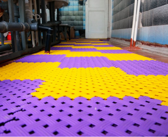 Дренажное модульное покрытие Aqua желтая Размер 340 х 340 мм