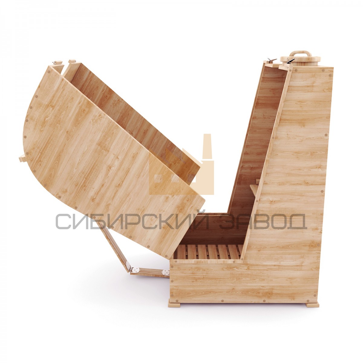 Фитобочка квадратная Вес 80кг ДxВxГ 78см х 78см x 130см