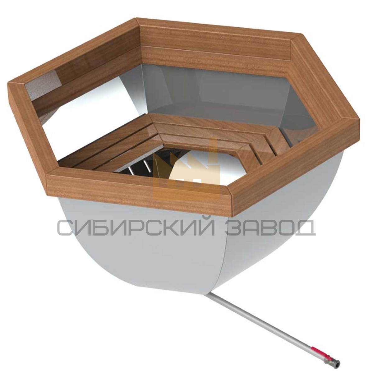 Банный чан 6 граней под самоотделку 600 литров