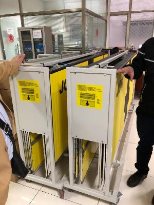 Тележка для финишных панелей для бассейнов