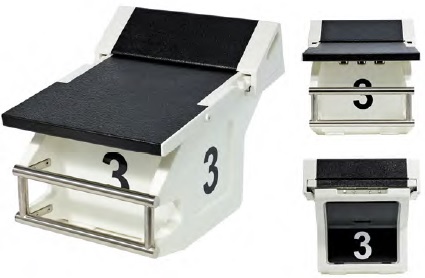 Стартовая тумба SO5 с фальстартовой панелью и регулируемой колодкой старта