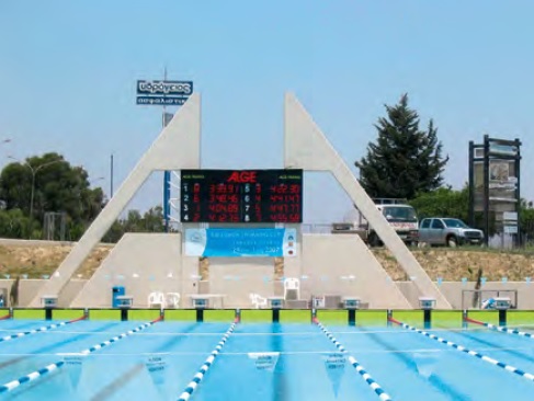 Информационные табло серии D-SWxxx ALGE-TIMIN с семисегментными модулями