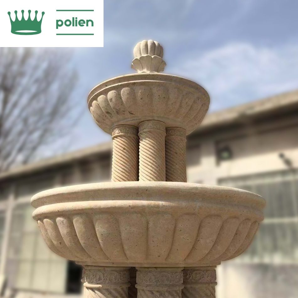 Большой фонтан со статуями лошадей, для дома и парка код Polien 9-40