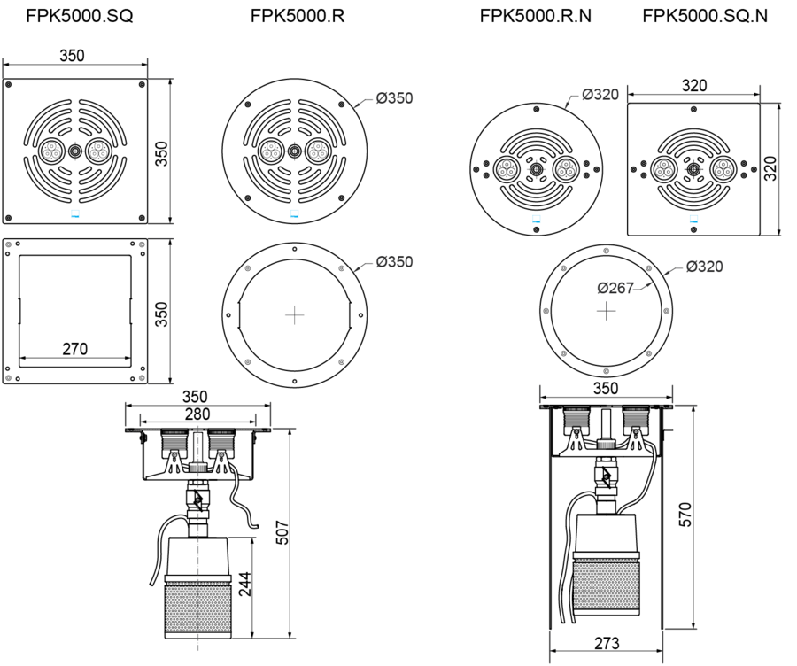 Пешеходный модуль Dry Deck Kit FPK-5000 Арт.: FPK-5000
